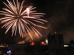 SX25029 White fireworks over Caerphilly castle.jpg